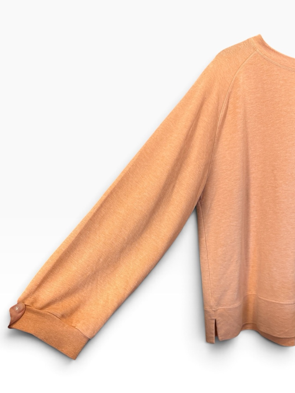 Kettlewell Colours Woman’s Relaxed Peach Casual Crewneck Pullover Sweatshirt L - Picture 2 of 11